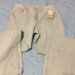Coldwater Creek light khaki boot cut jeans GUC